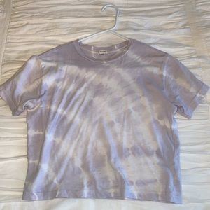 Purple tie die tee.